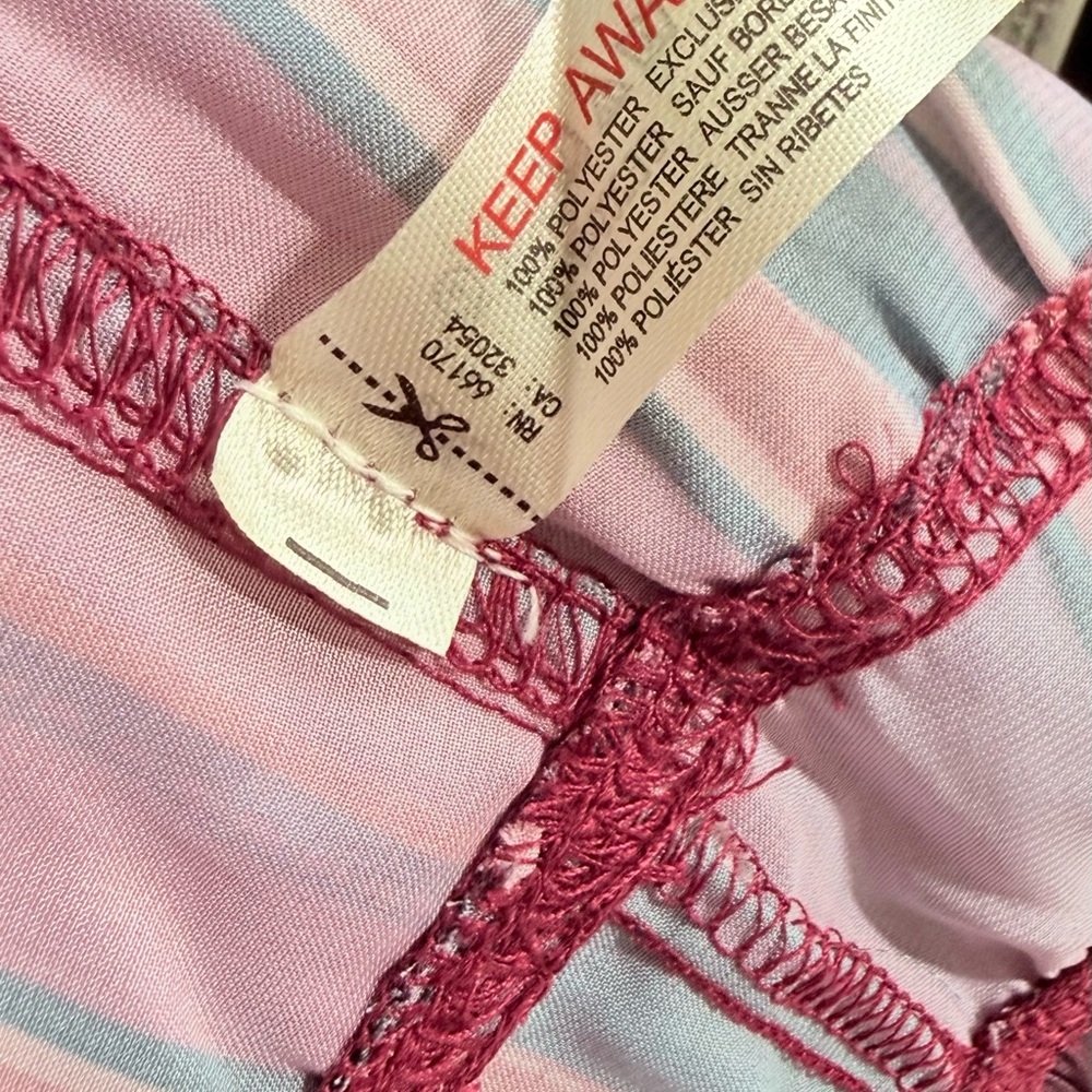 Free People Wide Leg Striped Lounge Pants in Plum Multi - Picture 8 of 8